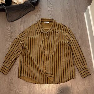 Striped Button-Up Shirt